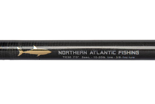 Northern Atlantic Fishing 7-ft medium-heavy collapsible carbon spinning rod, view 2